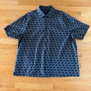 Rare Rabbit Men's Short Sleeved Button Down Shirt XXL